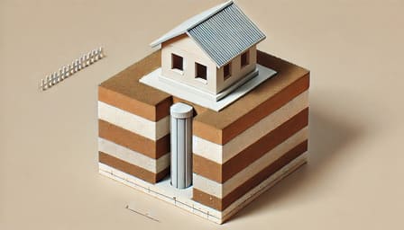 Бетонные столбы для бани 4×3 м